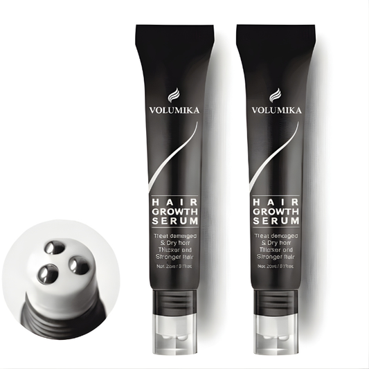 Huile de croissance capillaire VOLULIKA 20ml - Anti-chute cheveux avec rouleau massant repousse et fortification